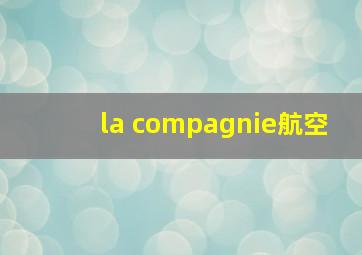 la compagnie航空